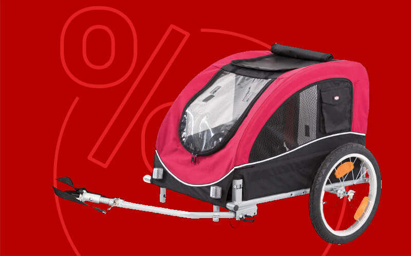 sale hundeanhaenger fuers fahrrad von trixie topartikel