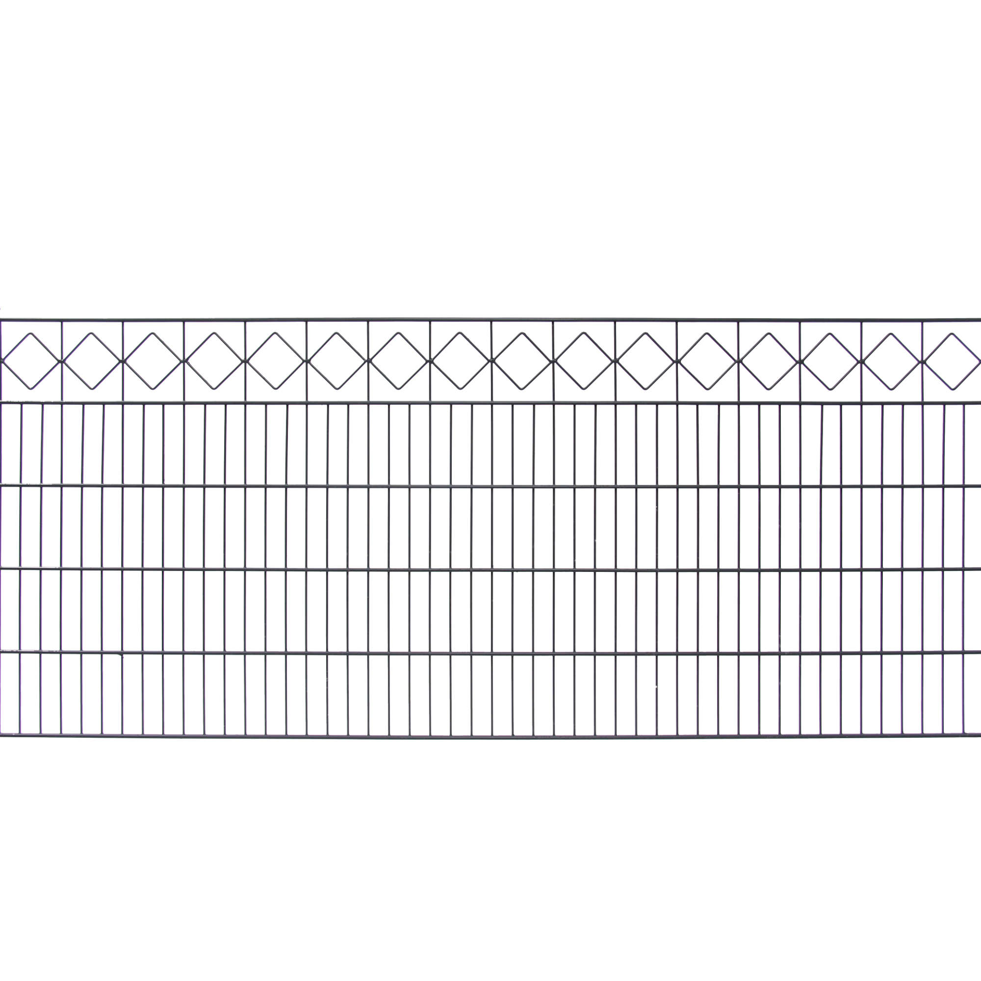 Doppelstabmattenzaun Karo 6/5/6 mm