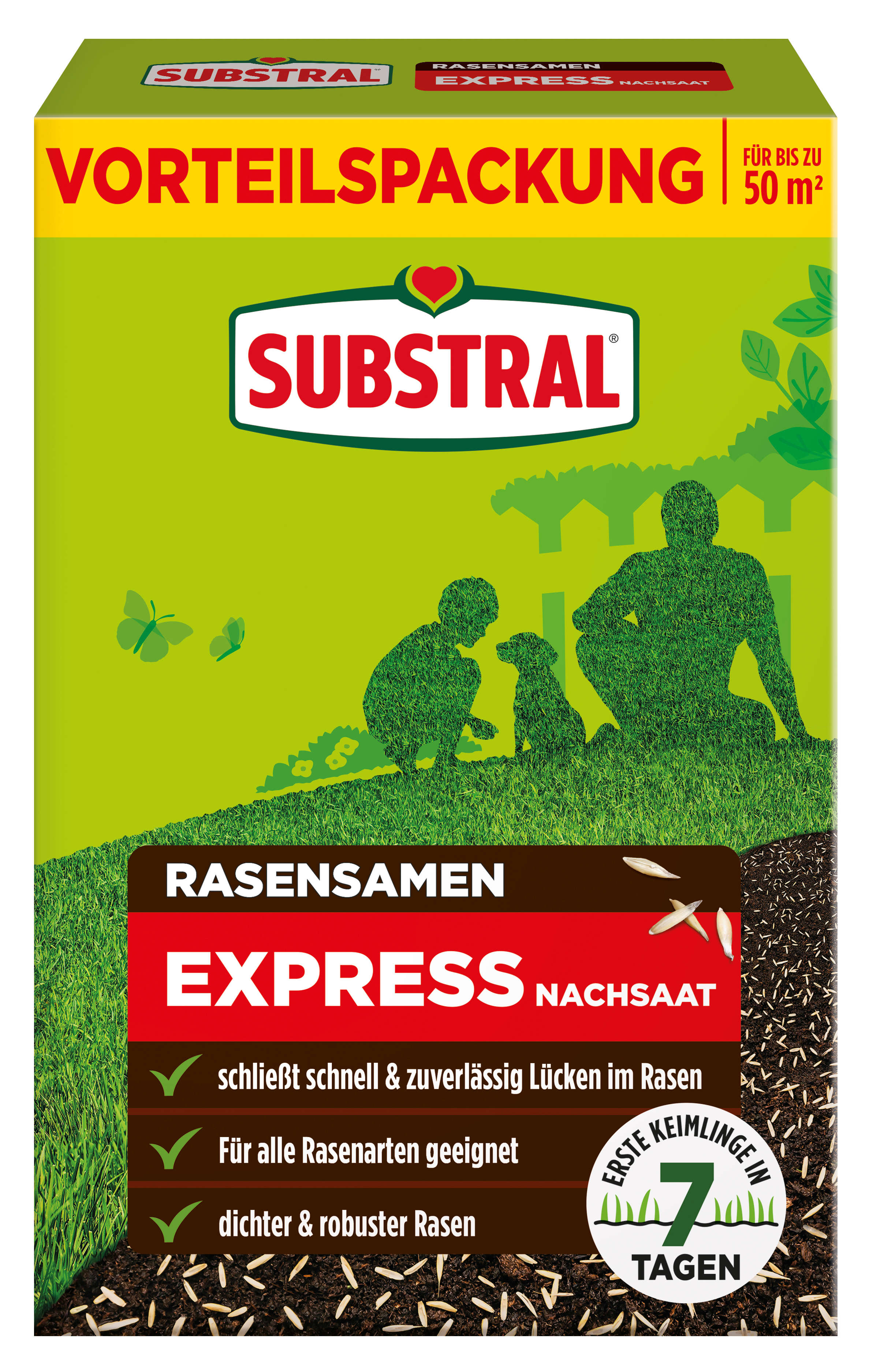 SUBSTRAL Rasensamen Express Nachsaat