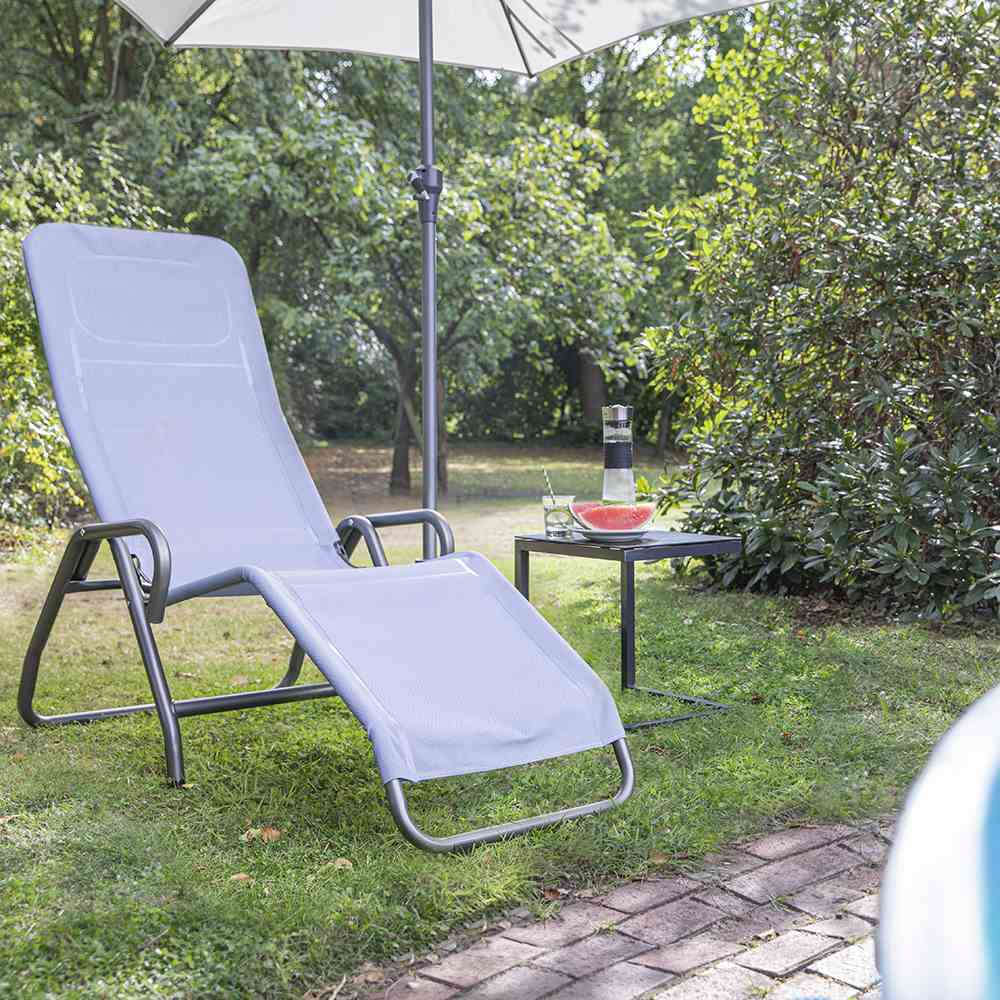 SIENA GARDEN Bito Kippliege anthrazit / taubenblau