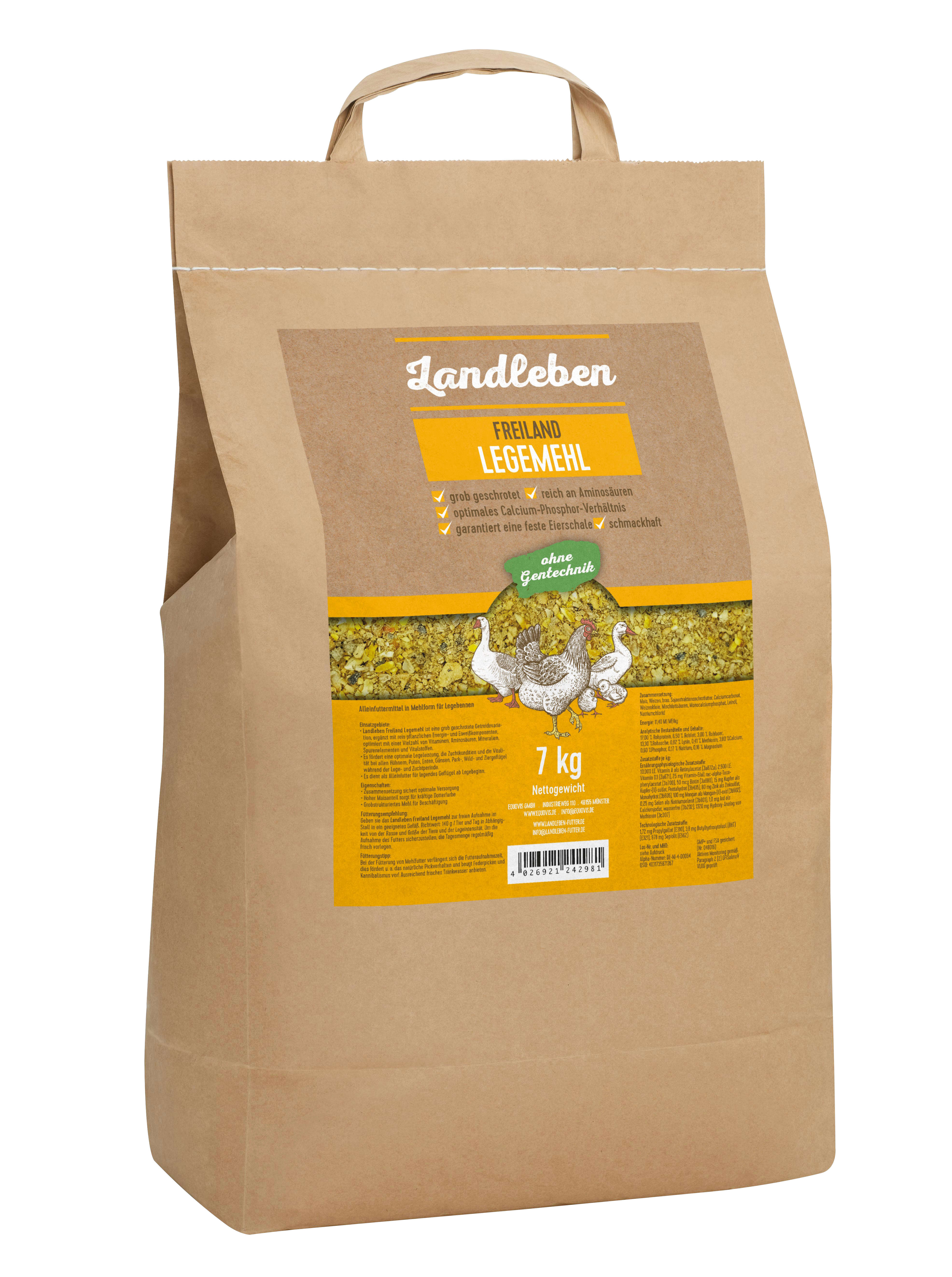 Landleben Freiland Legemehl