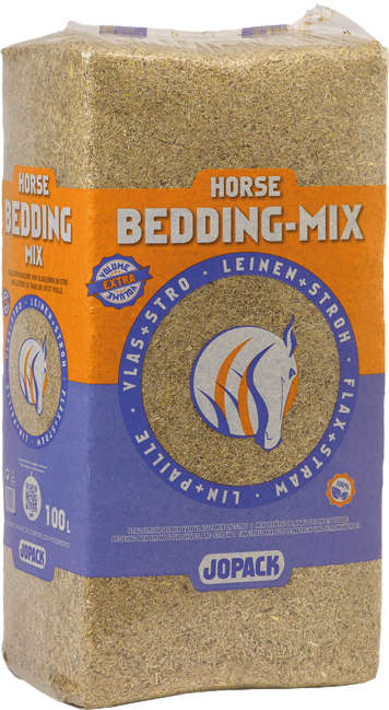 JOPACK Pferdeeinstreu Horse Bedding Mix Leinen- und Weizenstroh