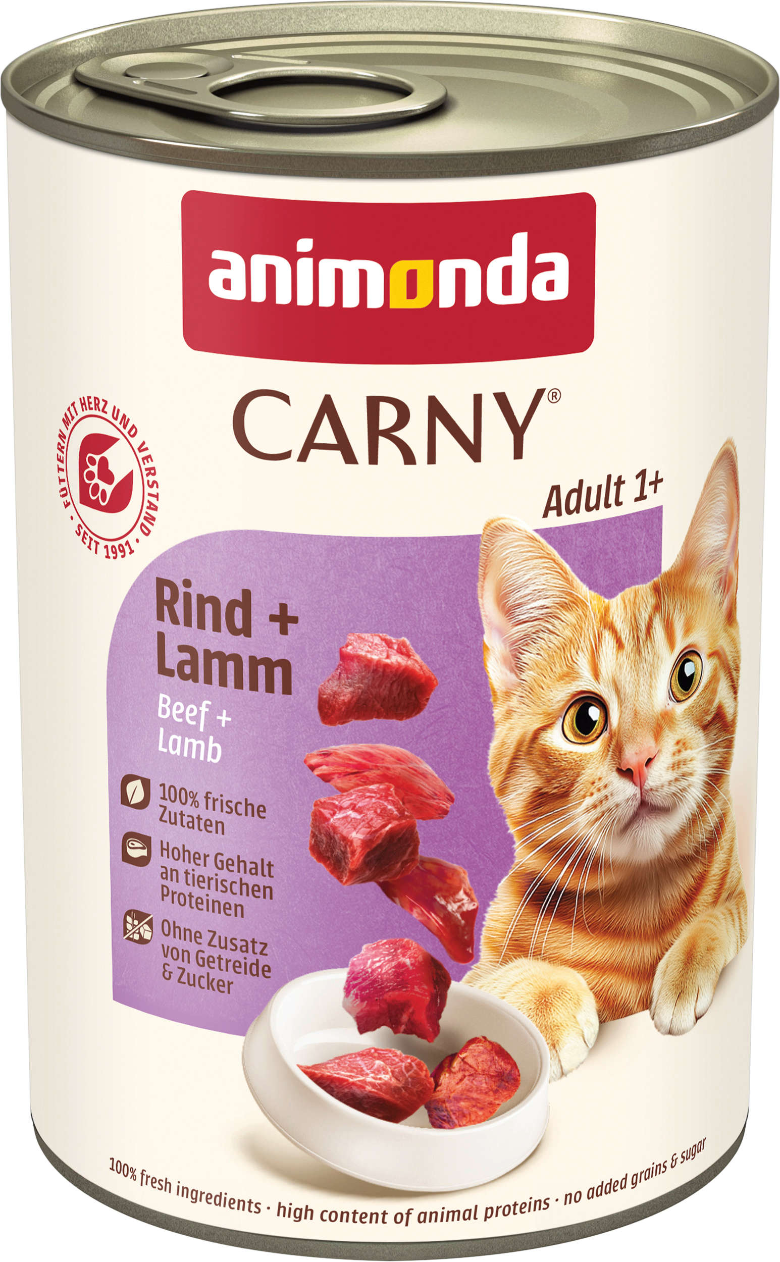 animonda Katzen-Nassfutter Carny Adult Rind + Lamm