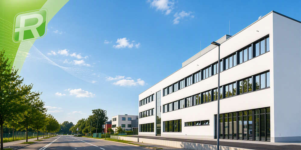 raiffeisen energie gmbh gebäude vor blauem himmel 1000x500px