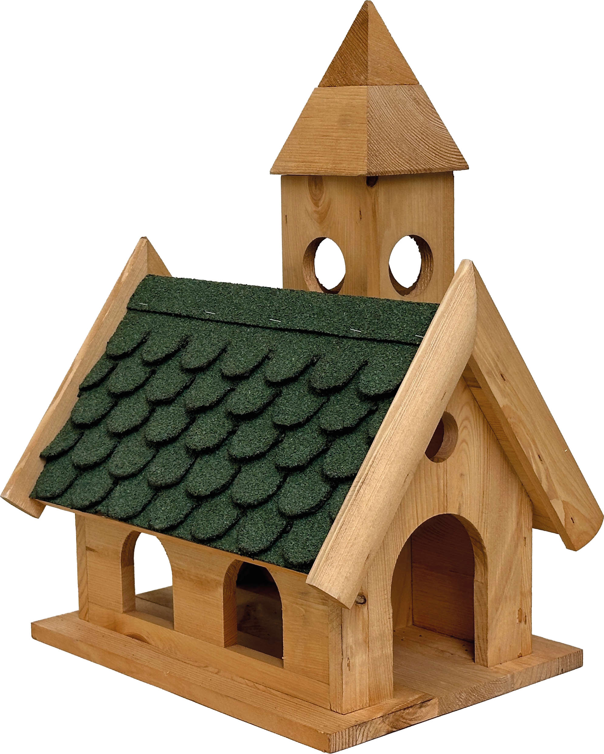Kleiber Gartenprodukte Dorfkirche mit Knödelhalter im Turm