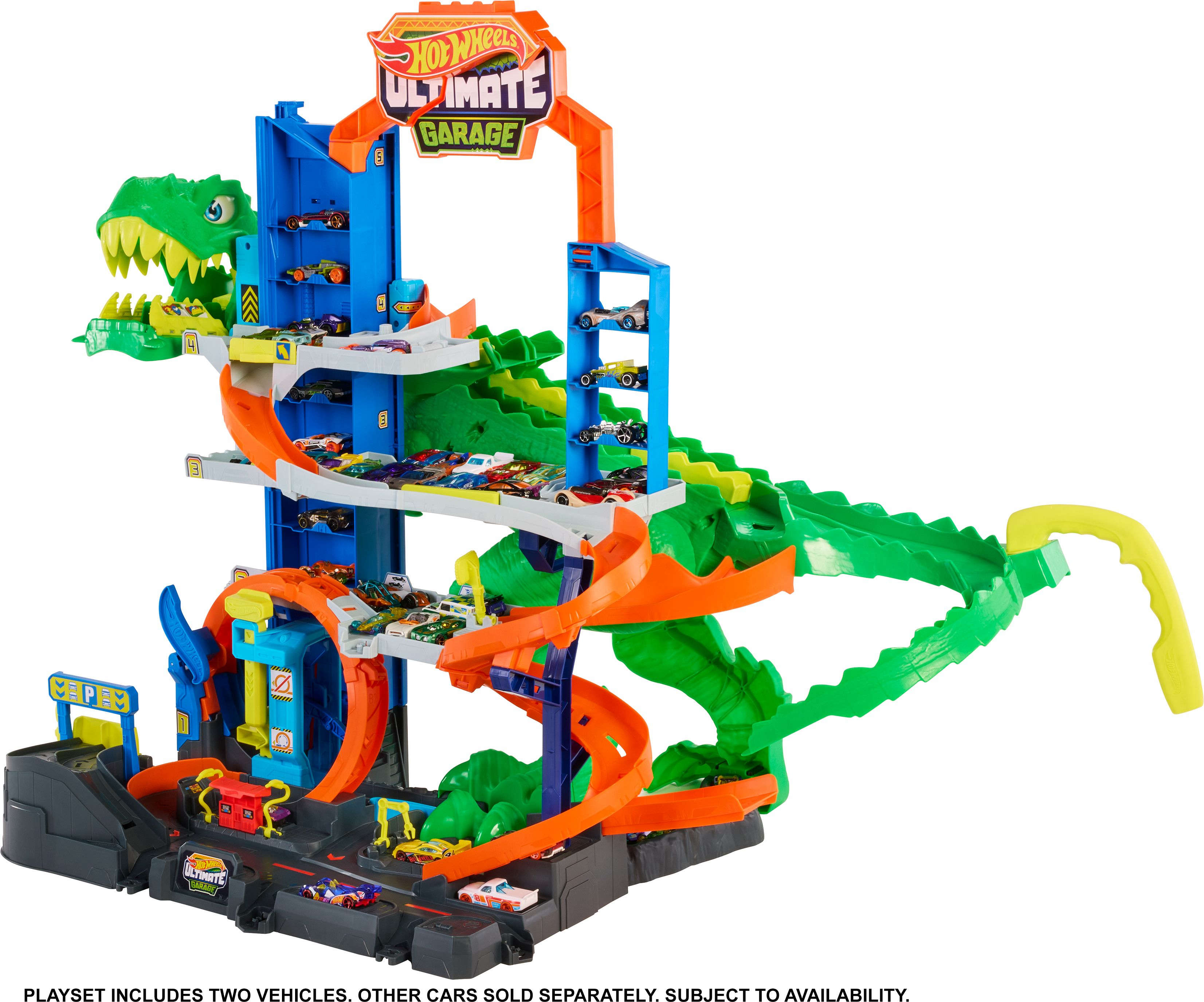Hot Wheels City Ultimate Garage T-Rex mit Autos