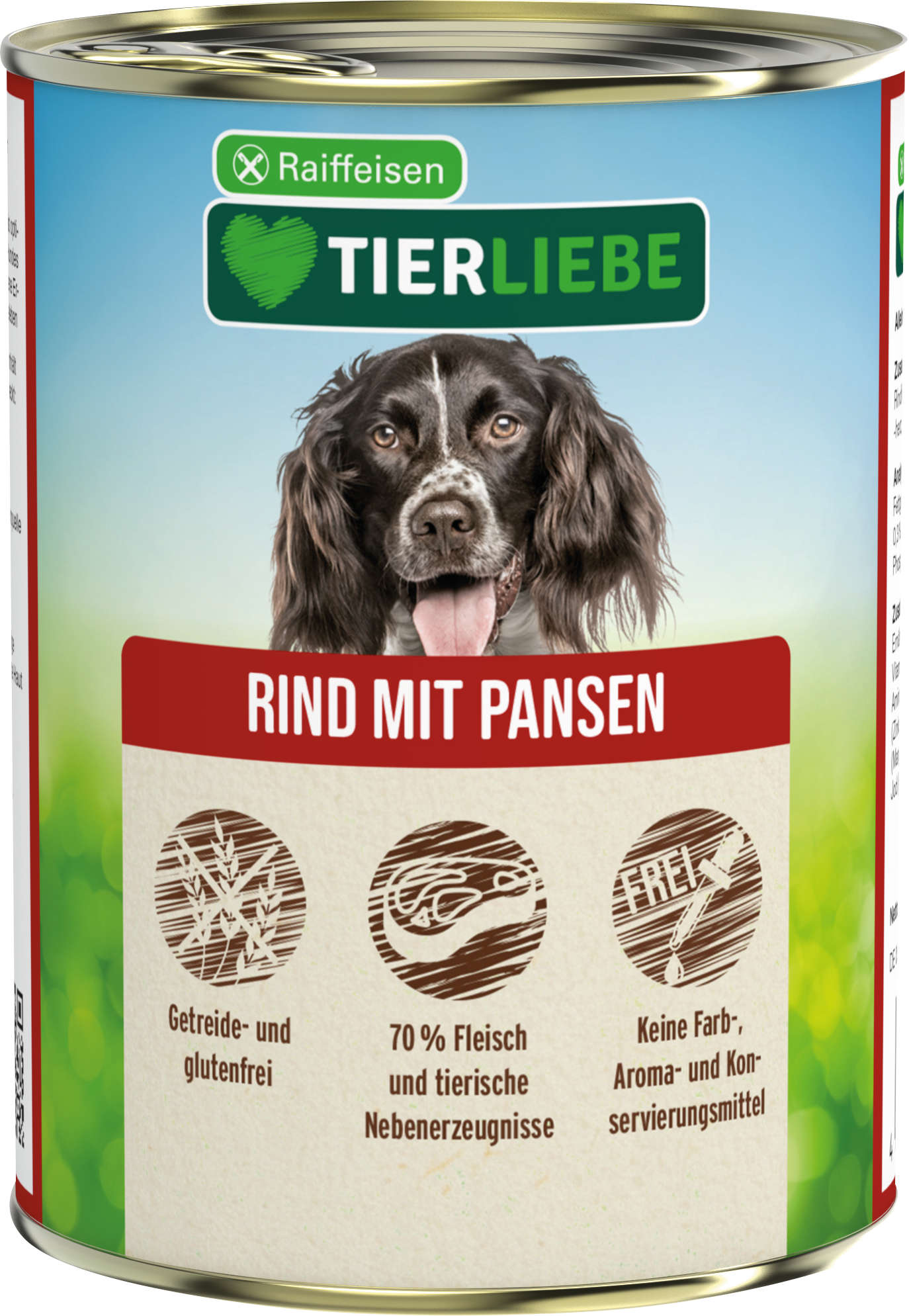 TIERLIEBE Hunde-Nassfutter Rind + Pansen