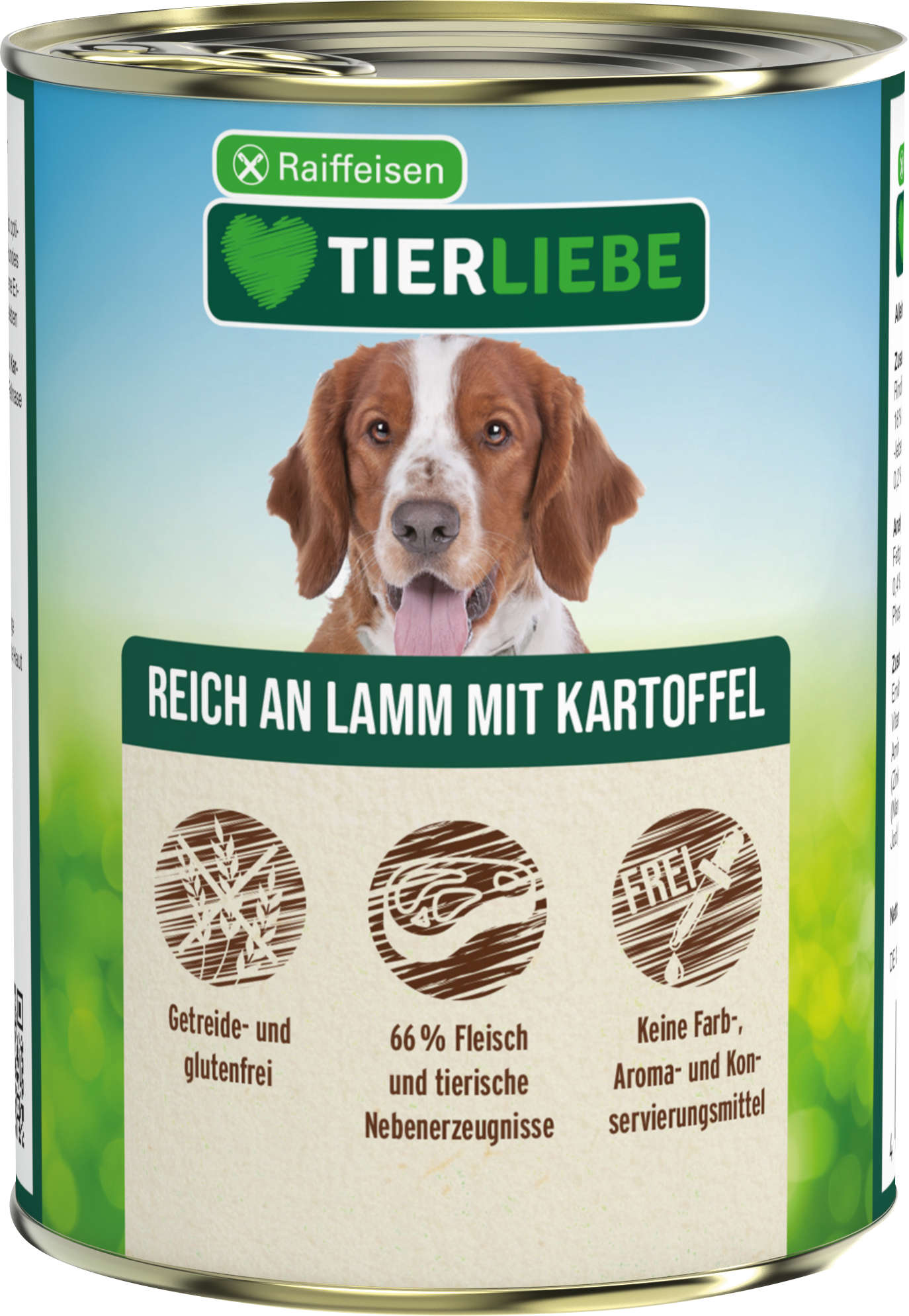 TIERLIEBE Hunde-Nassfutter Reich an Lamm mit Kartoffel