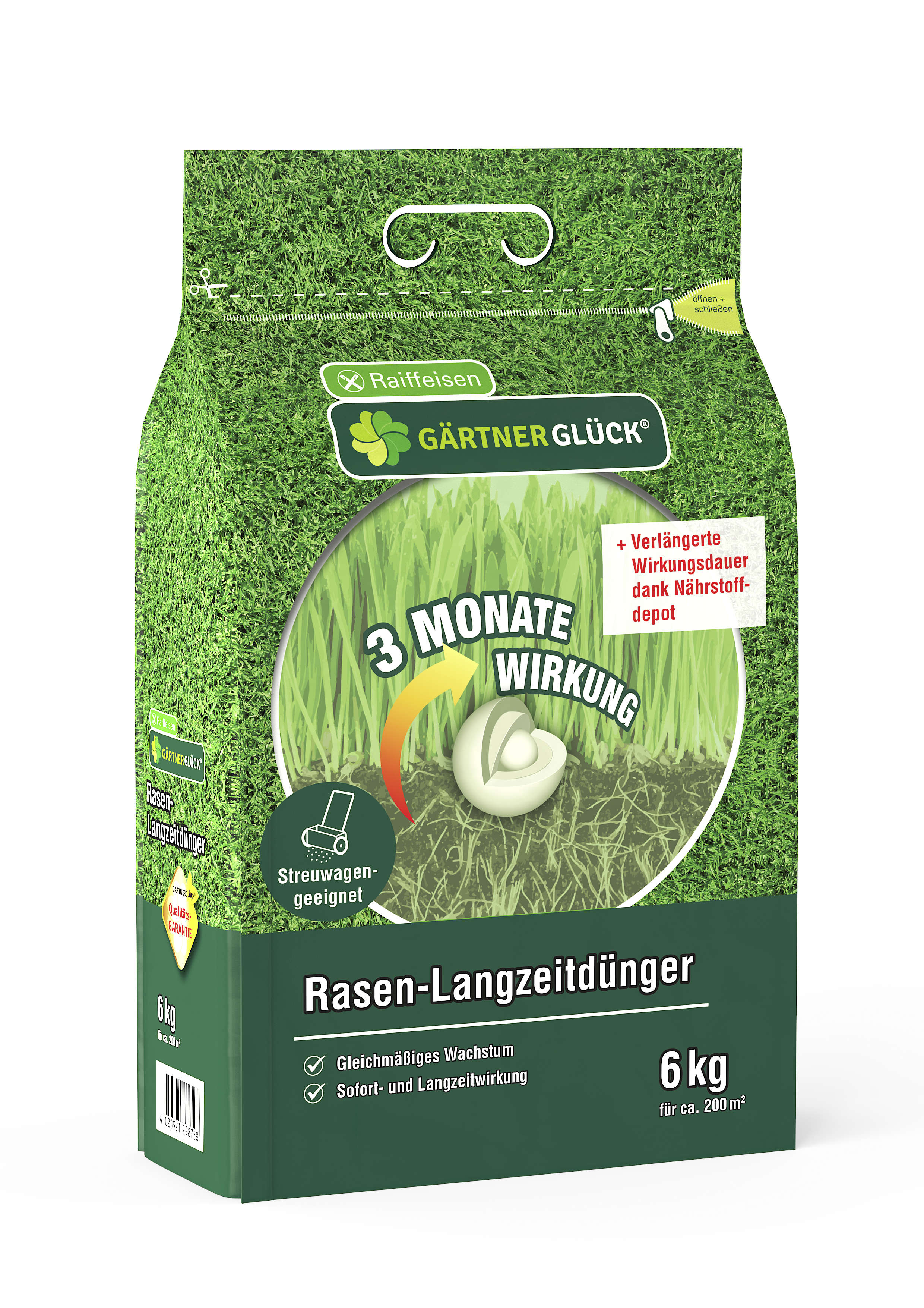GÄRTNERGLÜCK Rasendünger mit Langzeitwirkung