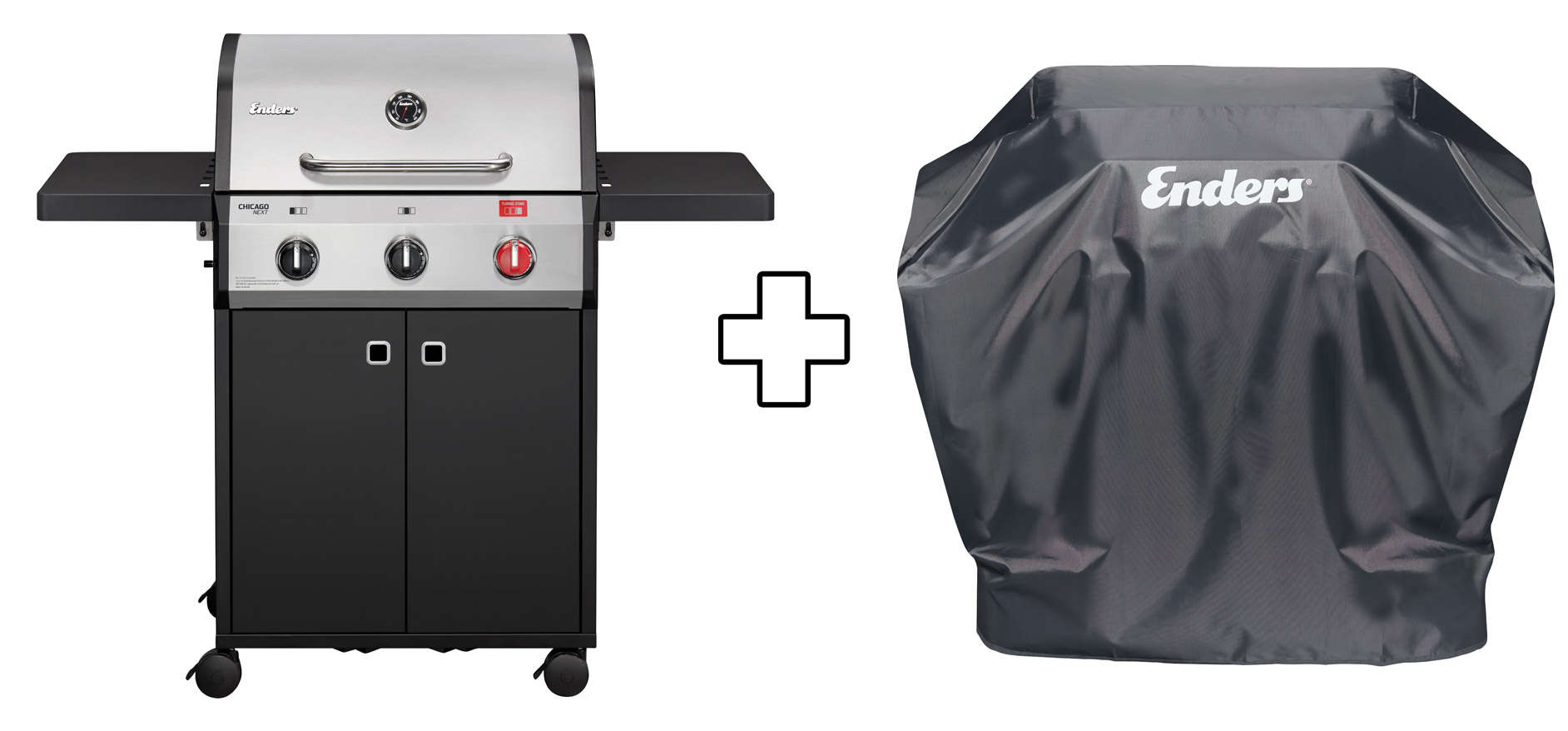 Enders Gasgrill Chicago Next 3 R Turbo inkl. Wetterschutzhülle
