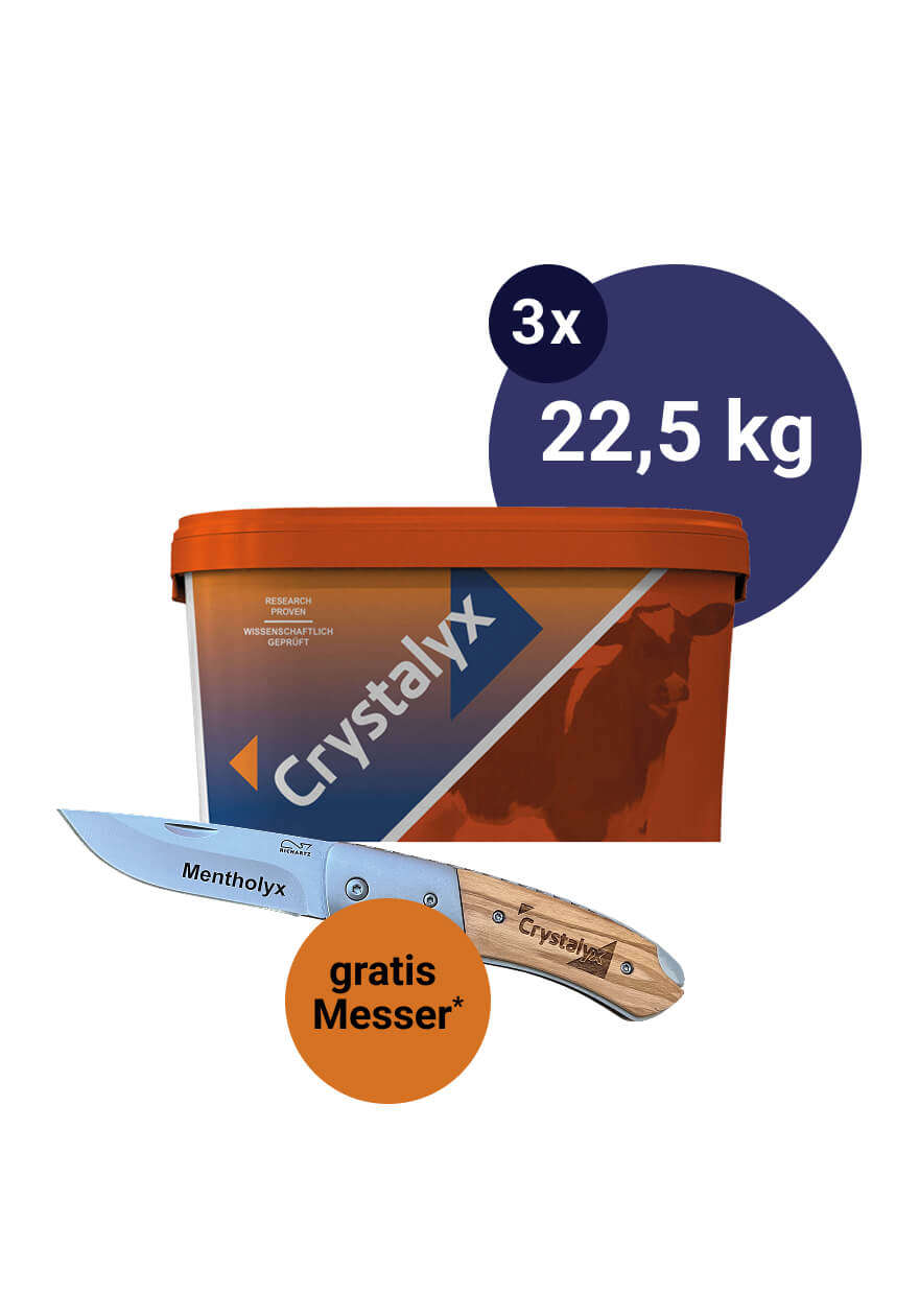 crystalyx 22,5 kg messer gratis