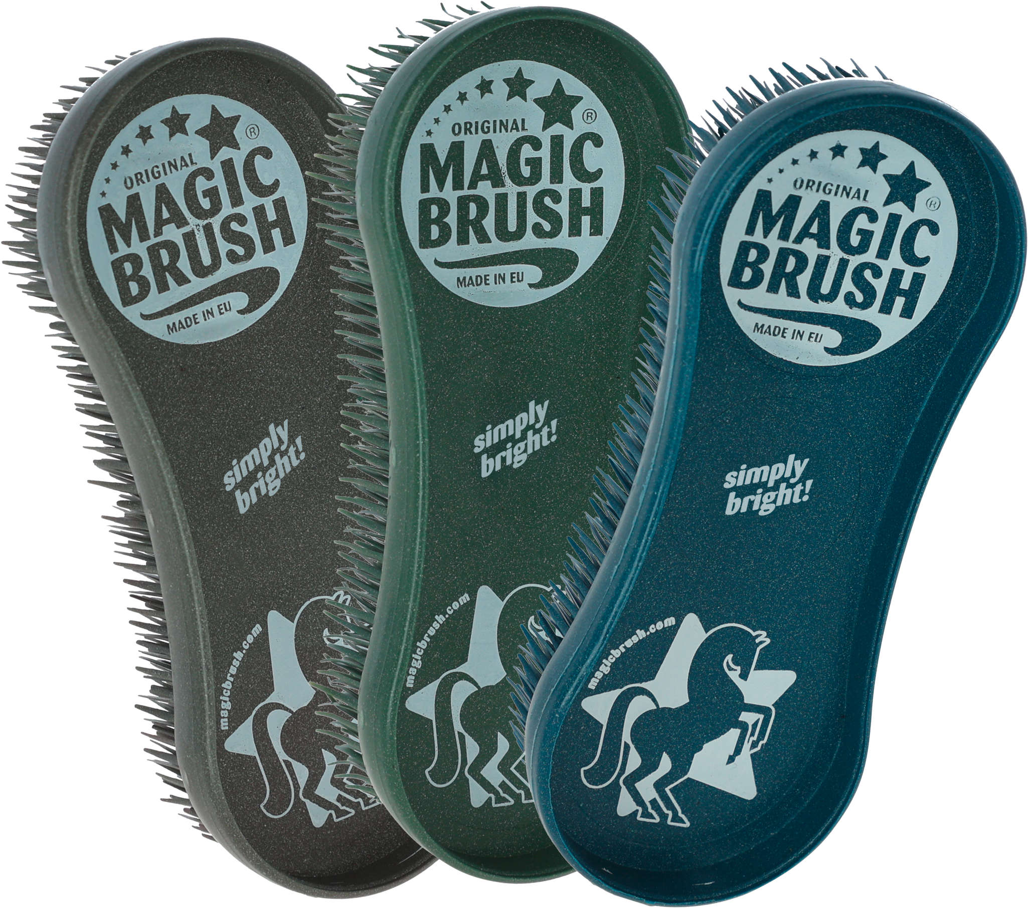 MAGIC BRUSH Pferdebürsten 3er-Set CornFlowers