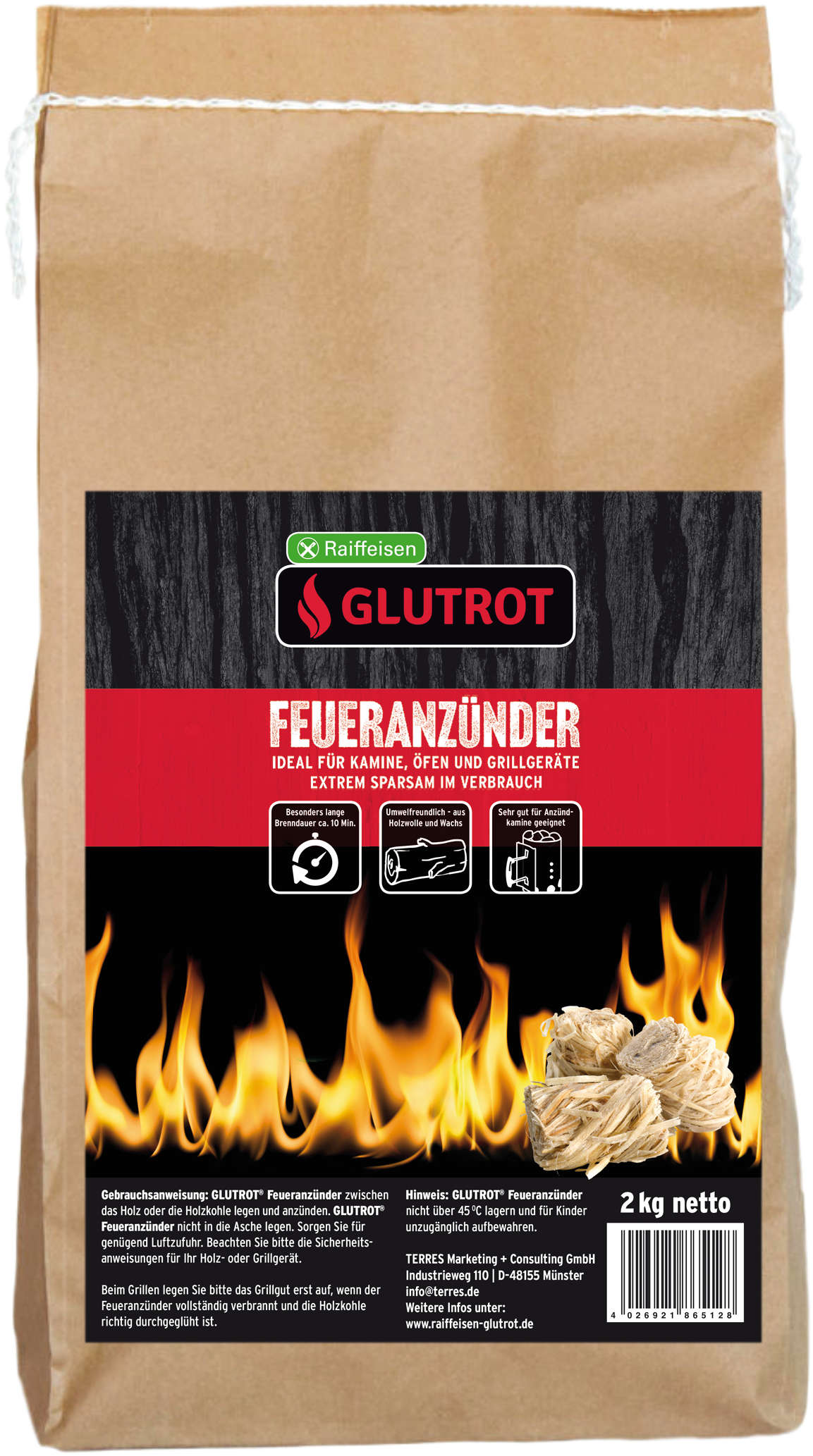 GLUTROT Feueranzünder