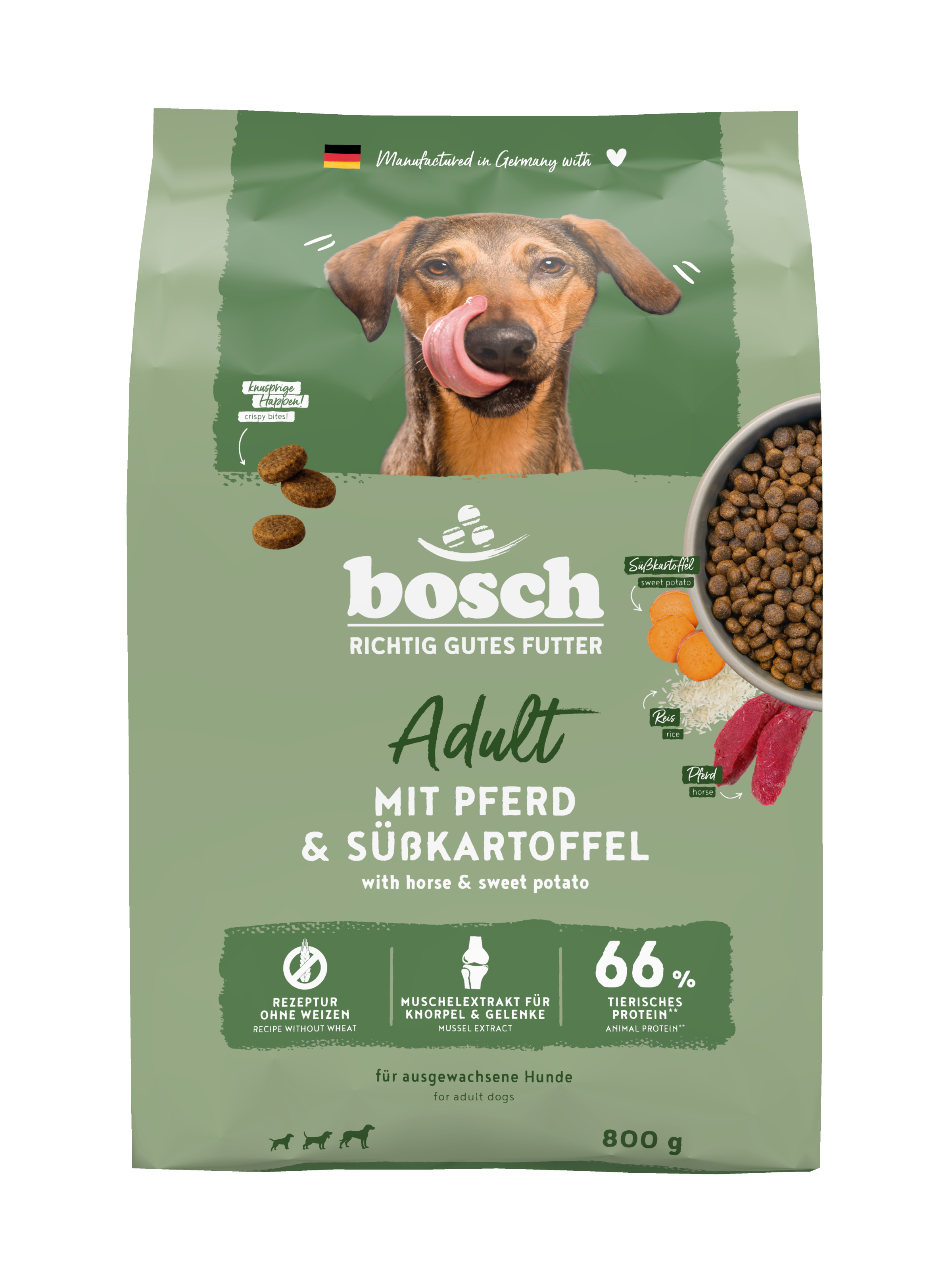 bosch Hunde-Trockenfutter Adult mit Pferd & Süßkartoffel