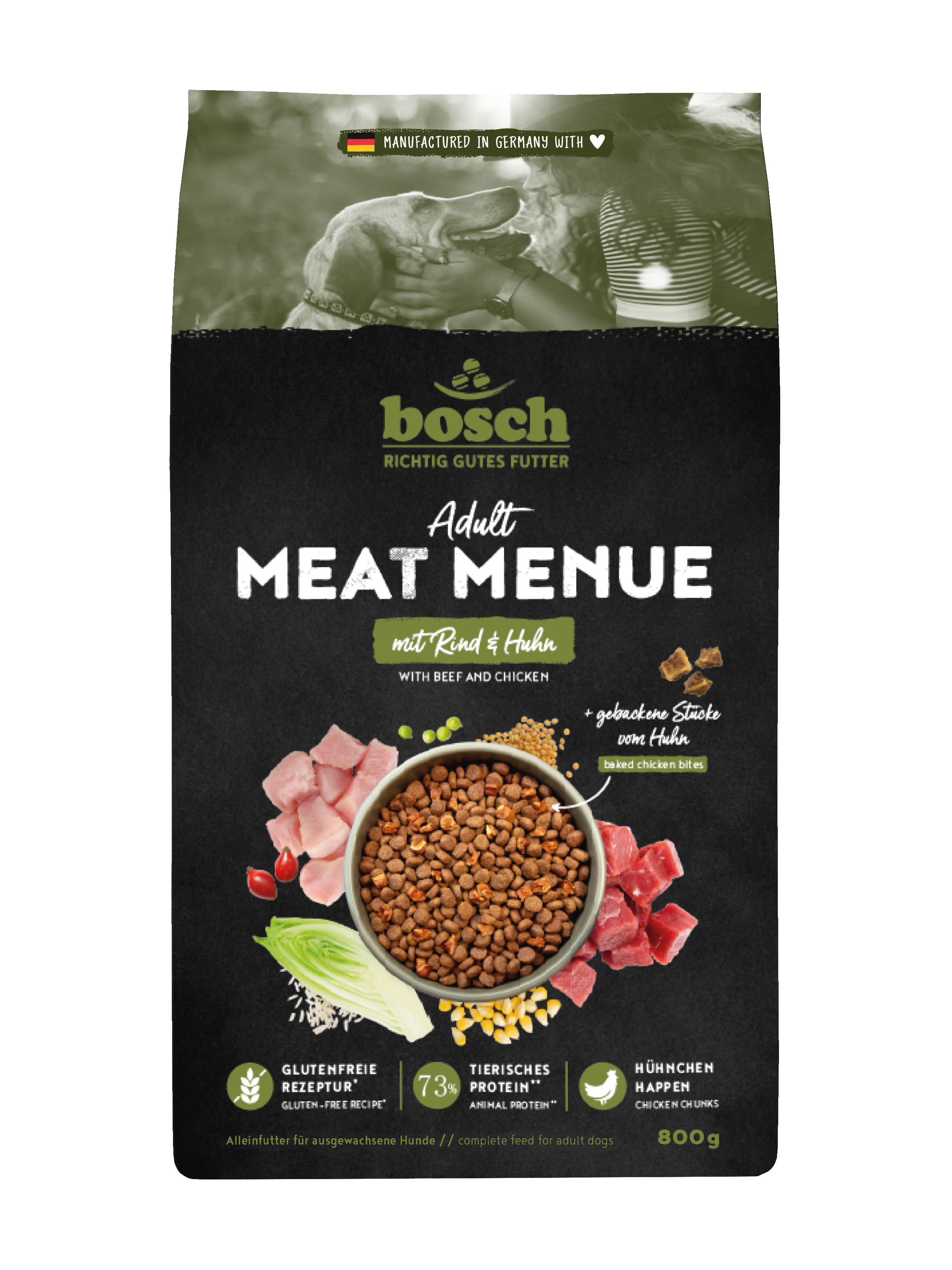 bosch Hunde-Trockenfutter Meat Menue Adult mit Rind & Huhn