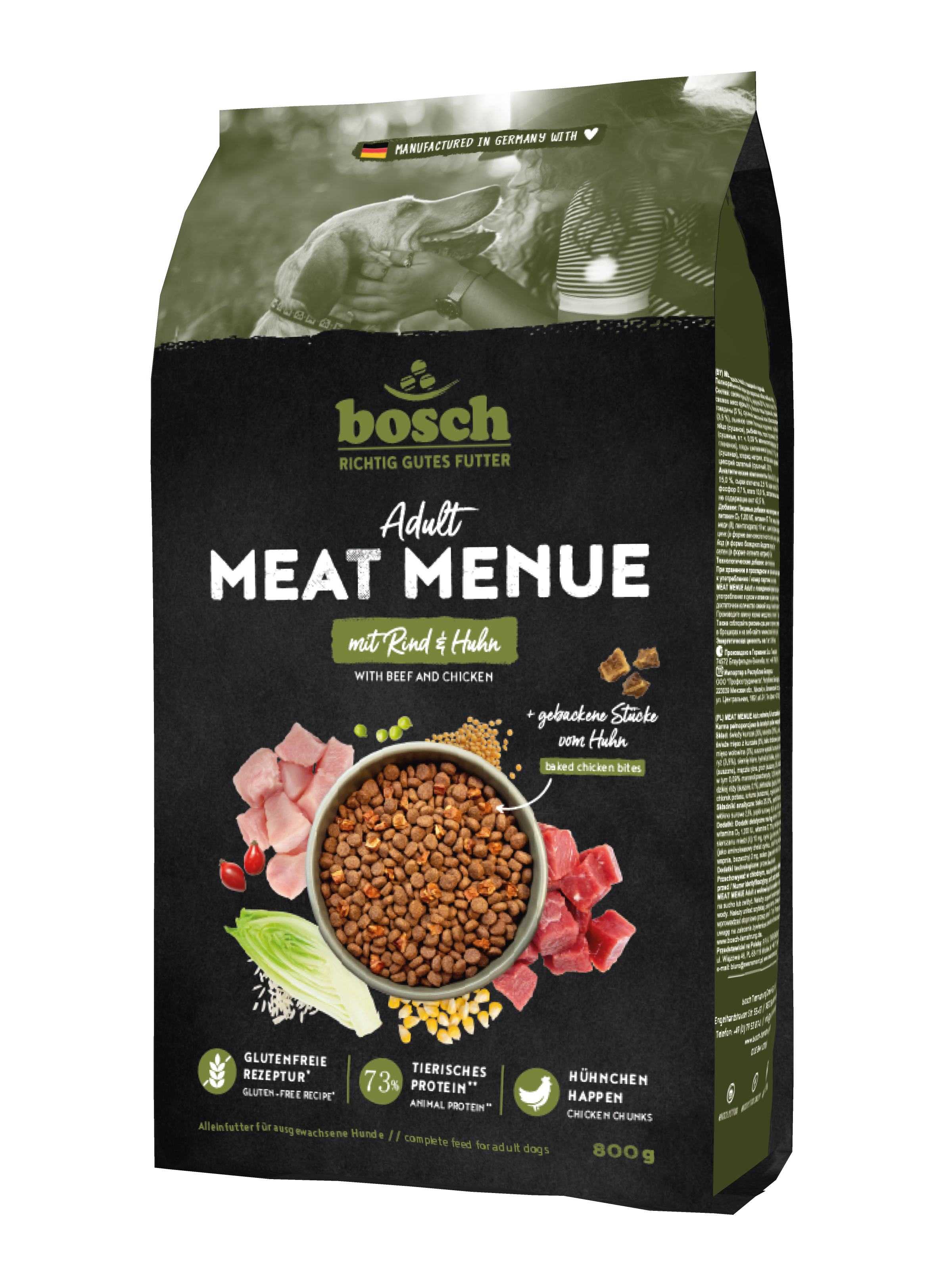 bosch Hunde-Trockenfutter Meat Menue Adult mit Rind & Huhn