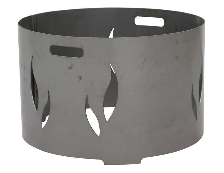 Siena Home Feuerschalenaufsatz, Stahl silber/anthrazit, passend zu der Feuerschale XXL Ø85cm