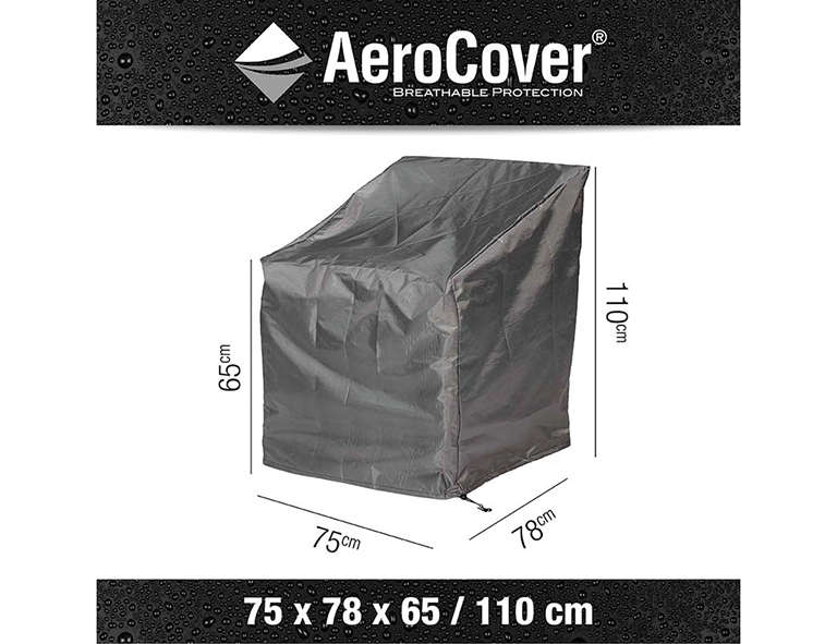AeroCover Atmungsaktive Schutzhülle für Loungesessel Größe XL 75x78x65/110 cm