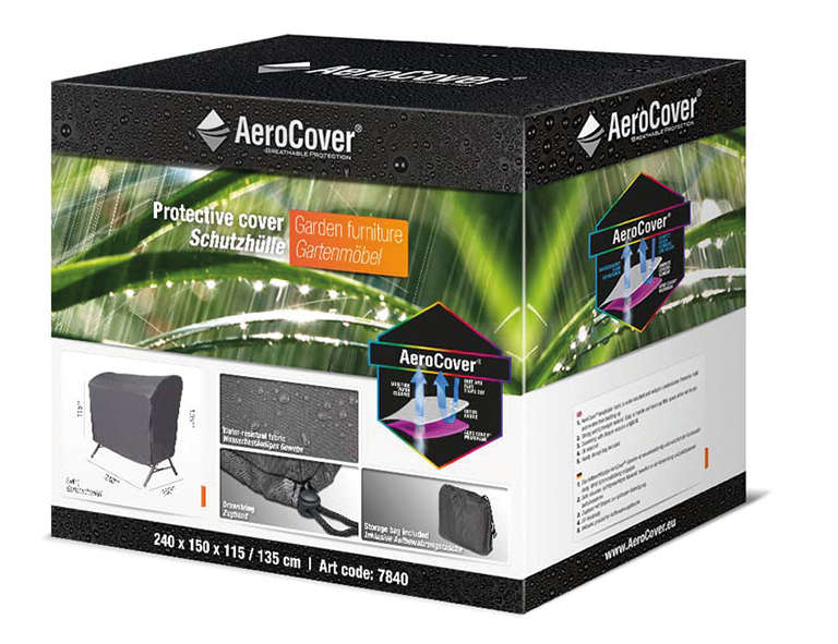 AeroCover Atmungsaktive Schutzhülle für Schaukeln 240x150x115/135 cm