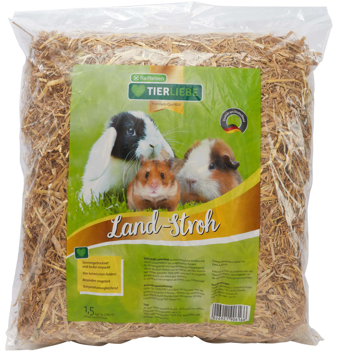 TIERLIEBE Land-Stroheinstreu