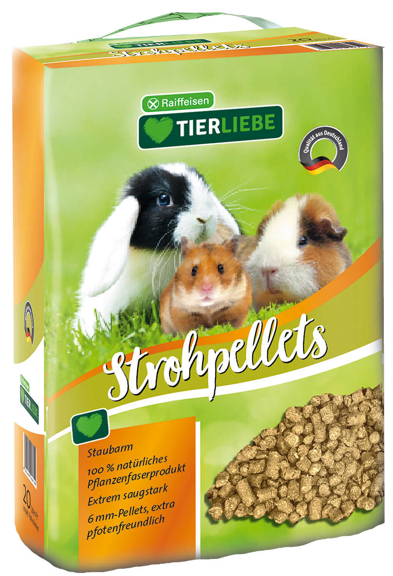 TIERLIEBE Strohpellets, 20 l