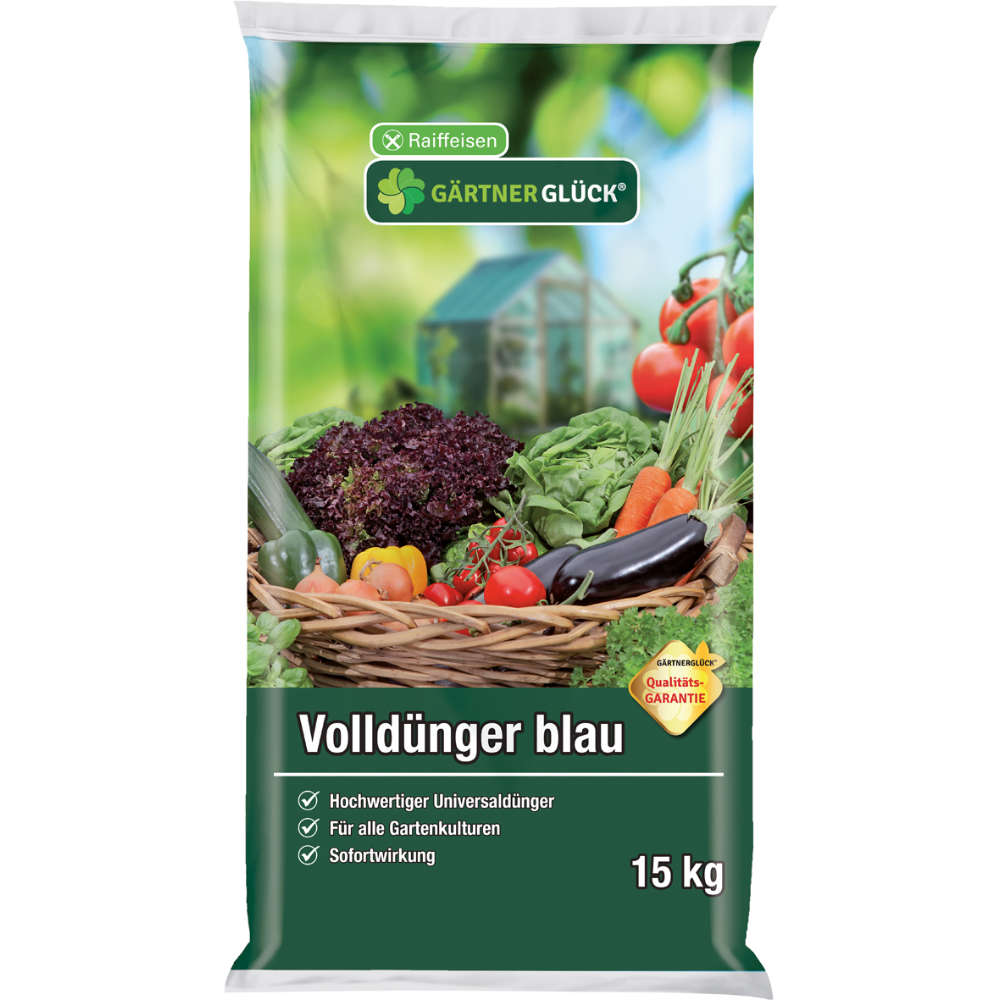 GÄRTNERGLÜCK Volldünger blau | raiffeisenmarkt.de