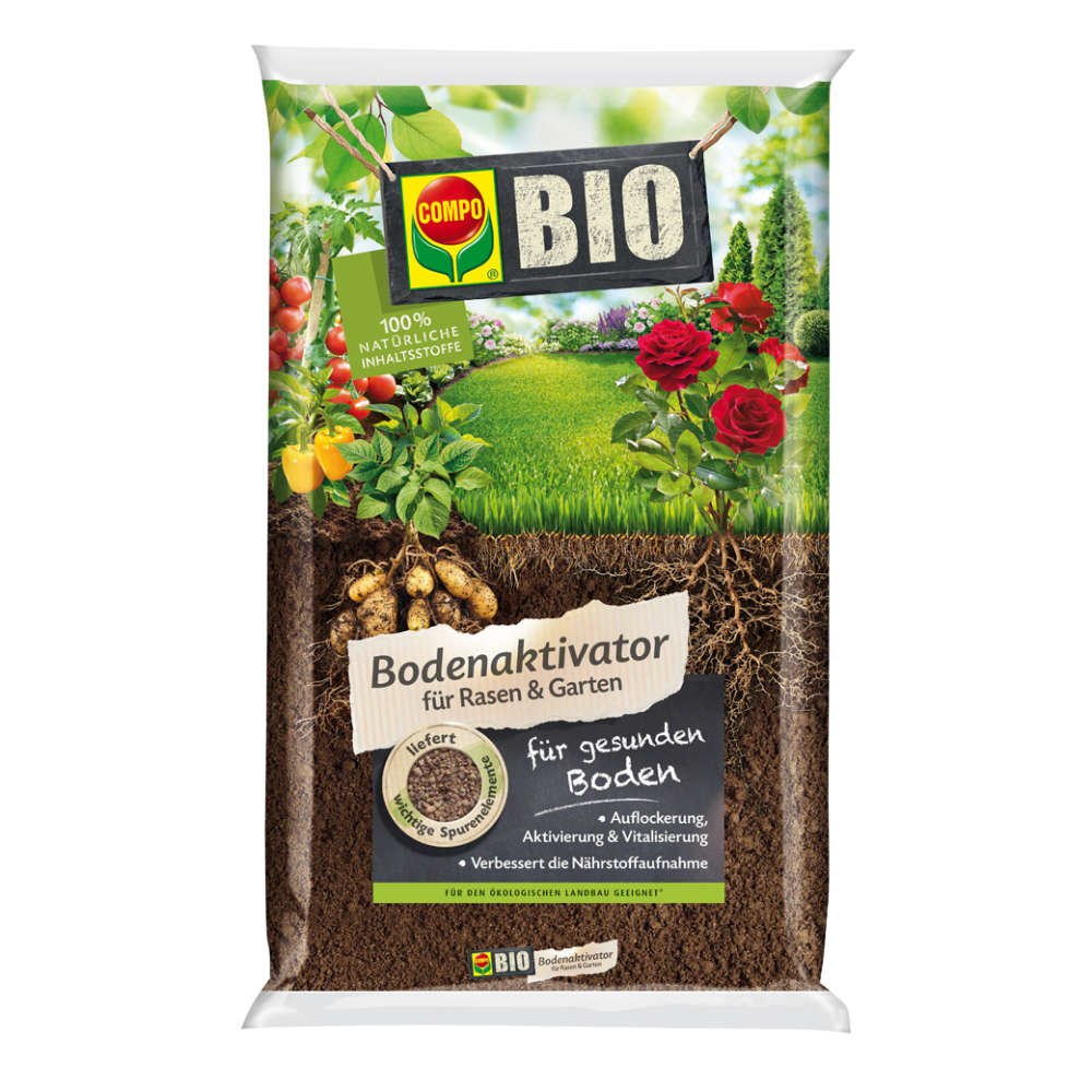 COMPO BIO Bodenaktivator für Rasen & Garten - Dünger