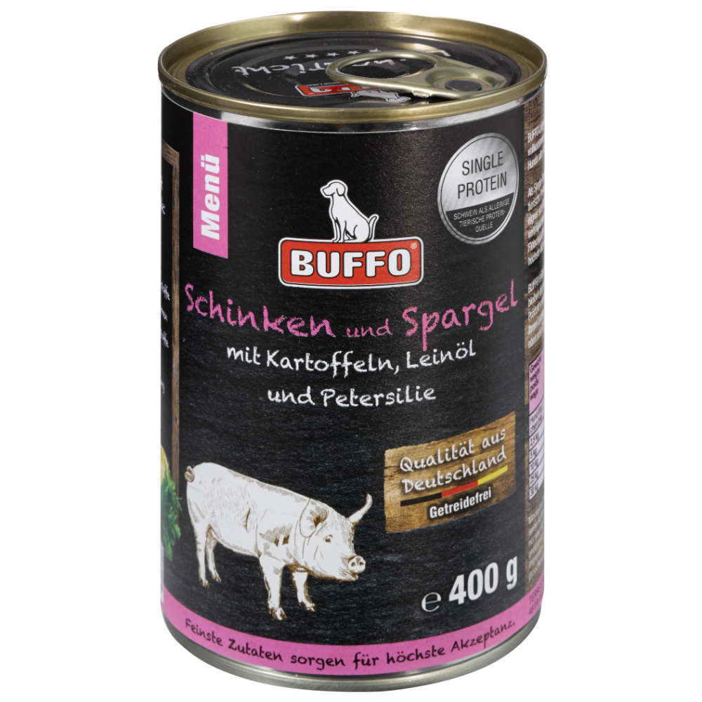 BUFFO HundeNassfutter Leibgericht Schinken &amp; Spargel raiffeisenmarkt.de