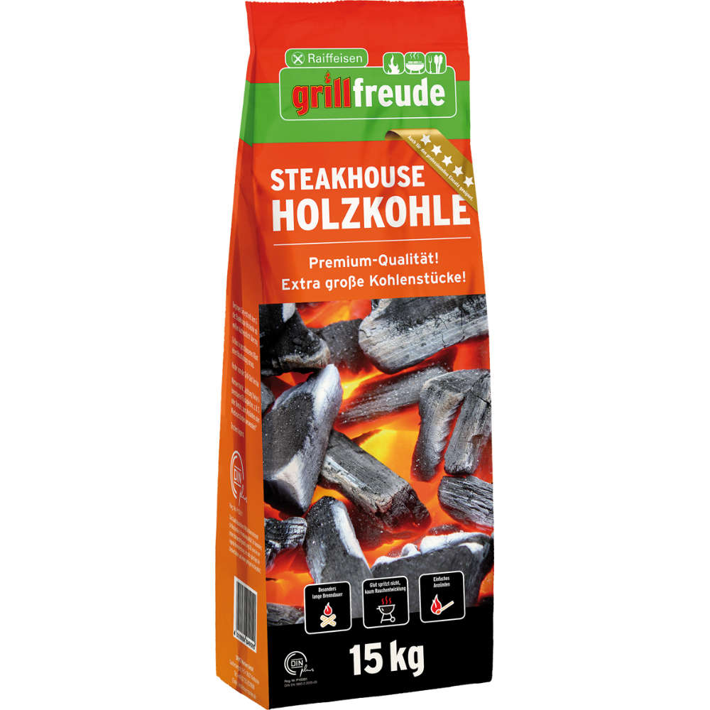 Raiffeisen holzkohle briketts