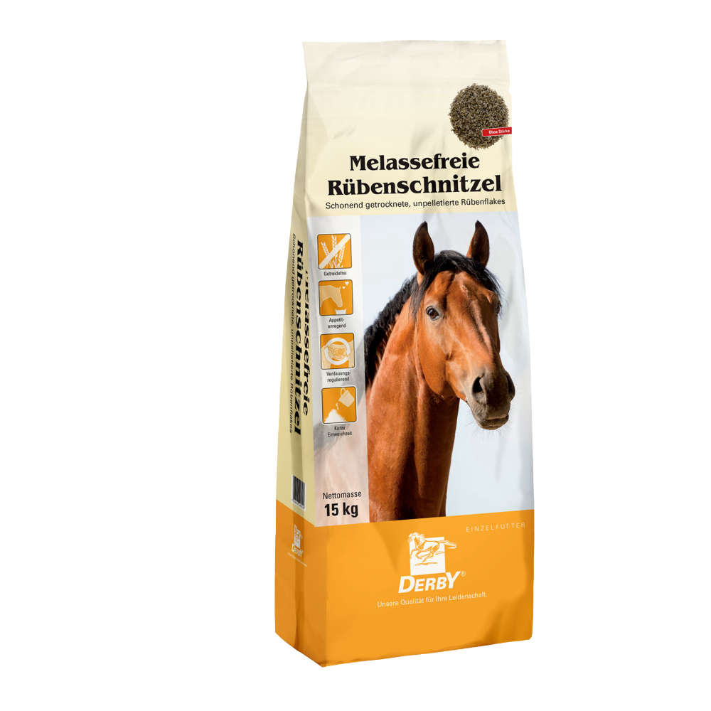 Derby Pferde-Ergänzugsfuttermittel Melassefreie Rübenschnitzel